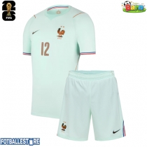 Frankrike Randal Kolo Muani #12 Bortedraktsett Barn VM 2026 Kortermet (+ Korte bukser)